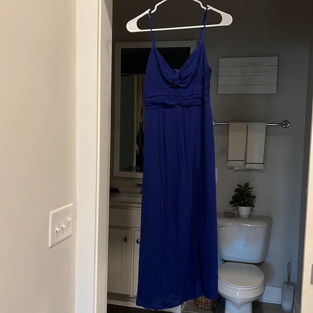 Midi blue dress